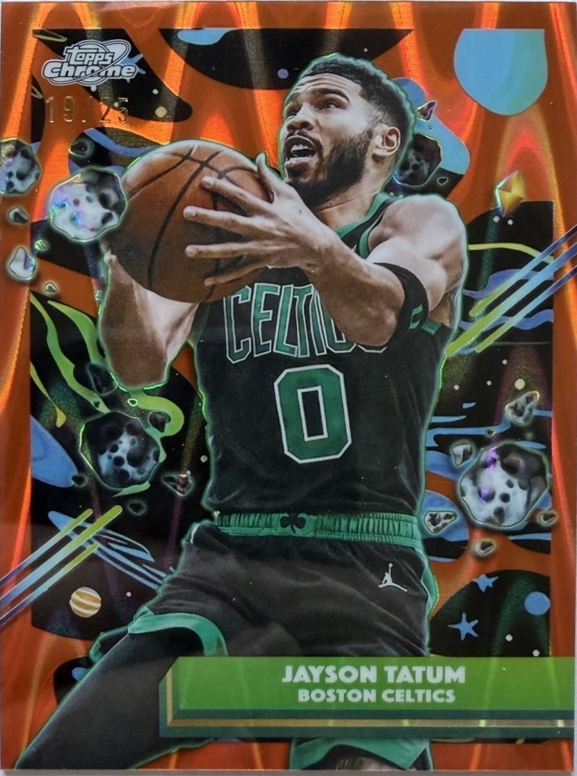 Jayson Tatum [Orange Galactic Refractor] #38