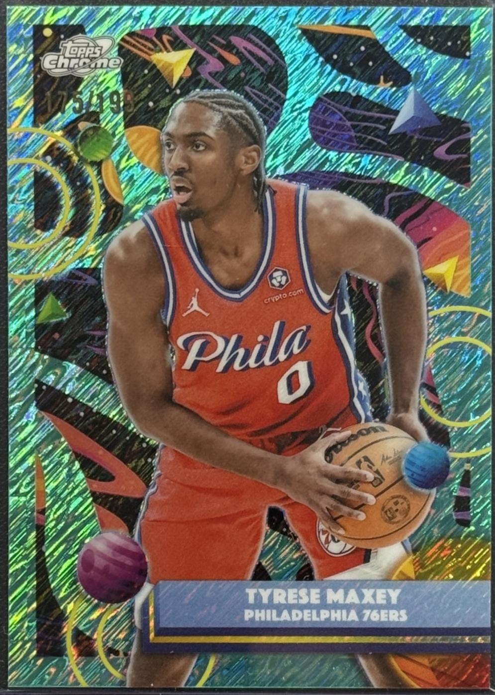 Tyrese Maxey [Aqua Equinox Refractor] #57