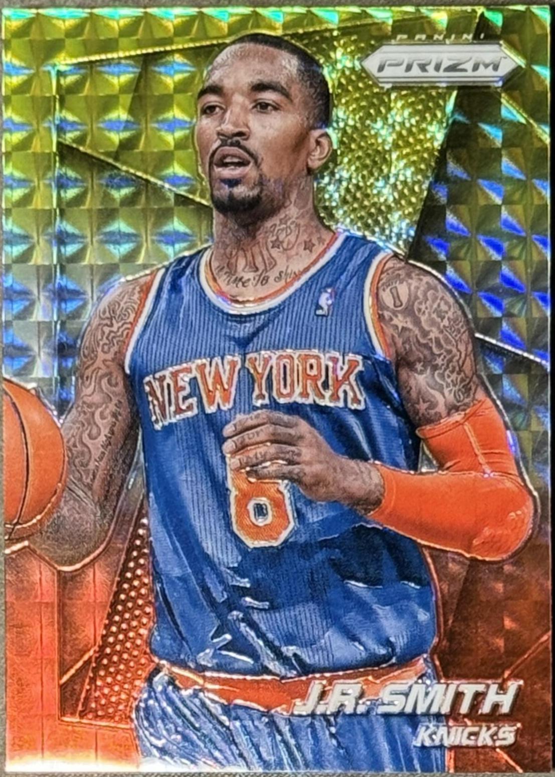 J.R. Smith [Yellow and Red Mosaic Prizm] #143