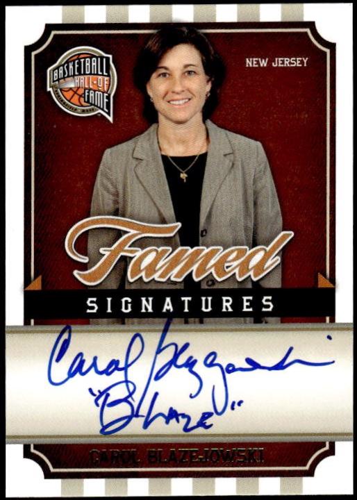 Carol Blazejowski #CB