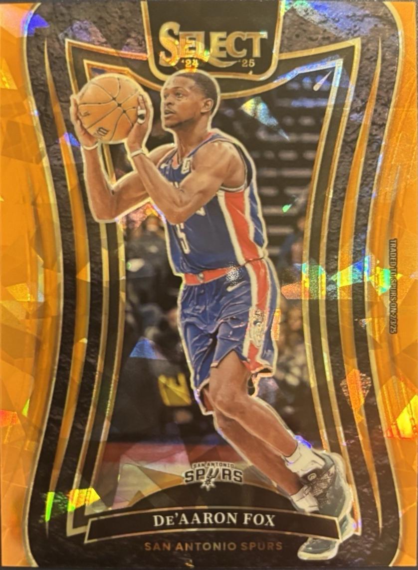 De'Aaron Fox [Orange Cracked Ice Prizm] #336