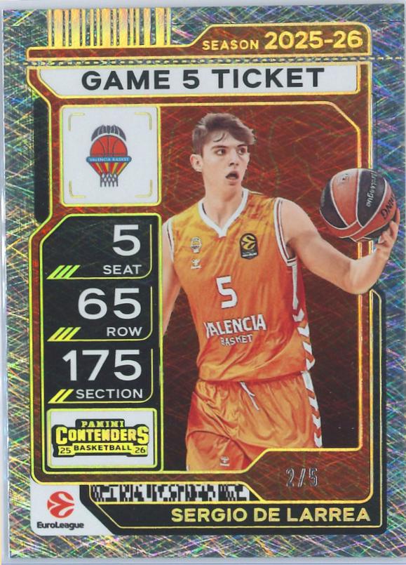Sergio De Larrea [Game Ticket Green Cracked Ice] #42