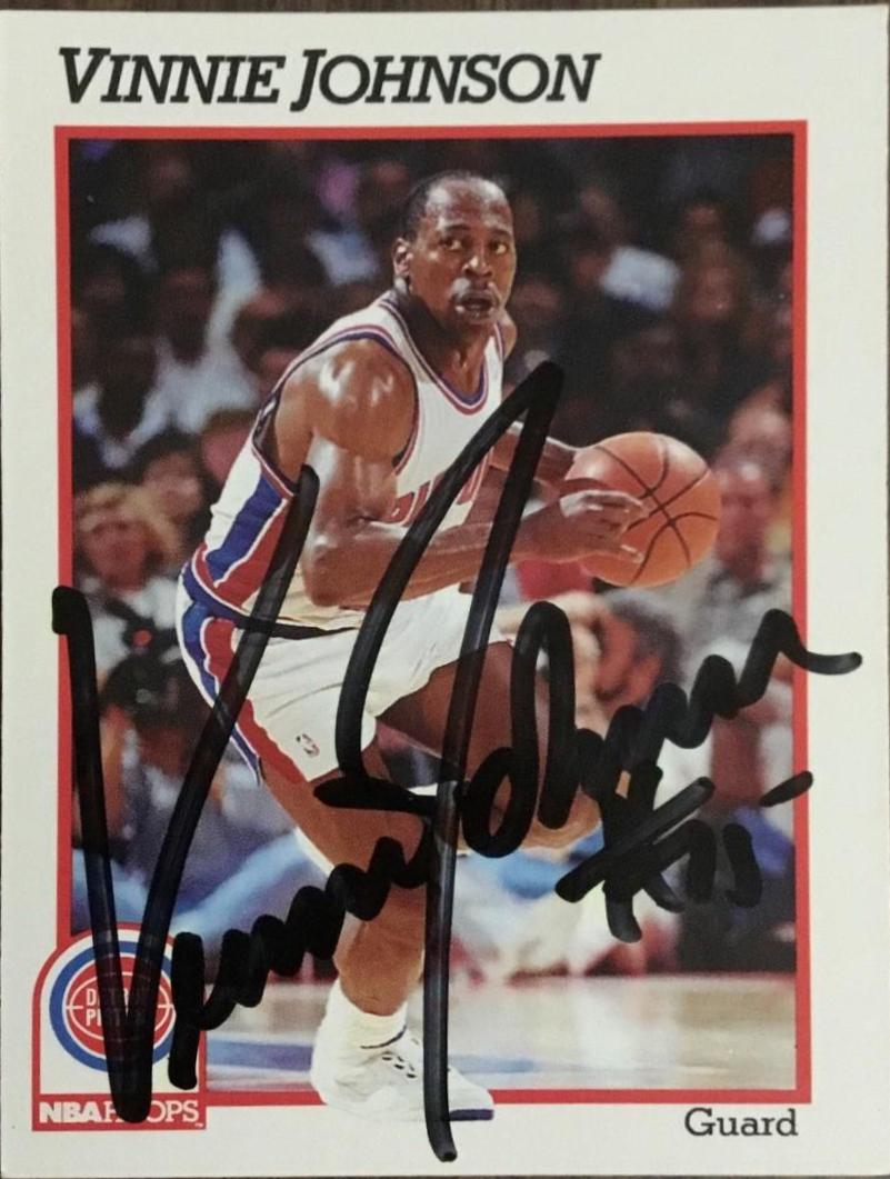 Vinnie Johnson [Signature] #62