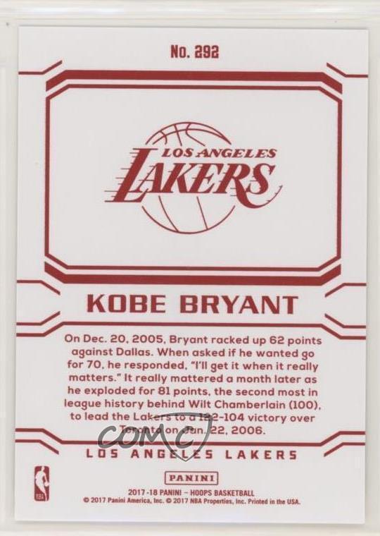 Kobe Bryant [Red Back] #292