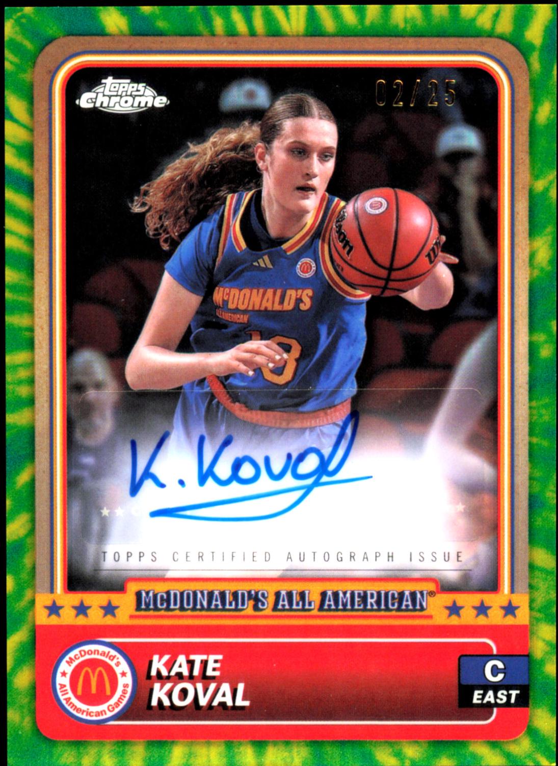 Kate Koval [Tie-Dye Autograph Refractor] #6
