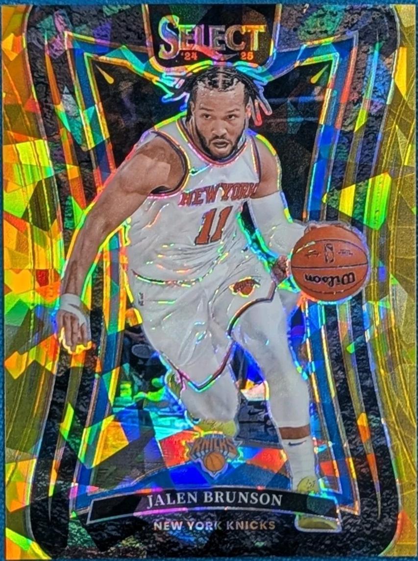 Jalen Brunson [Gold Cracked Ice Prizm] #332