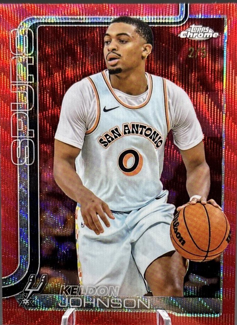 Keldon Johnson [Red Basketball Refractor] #220