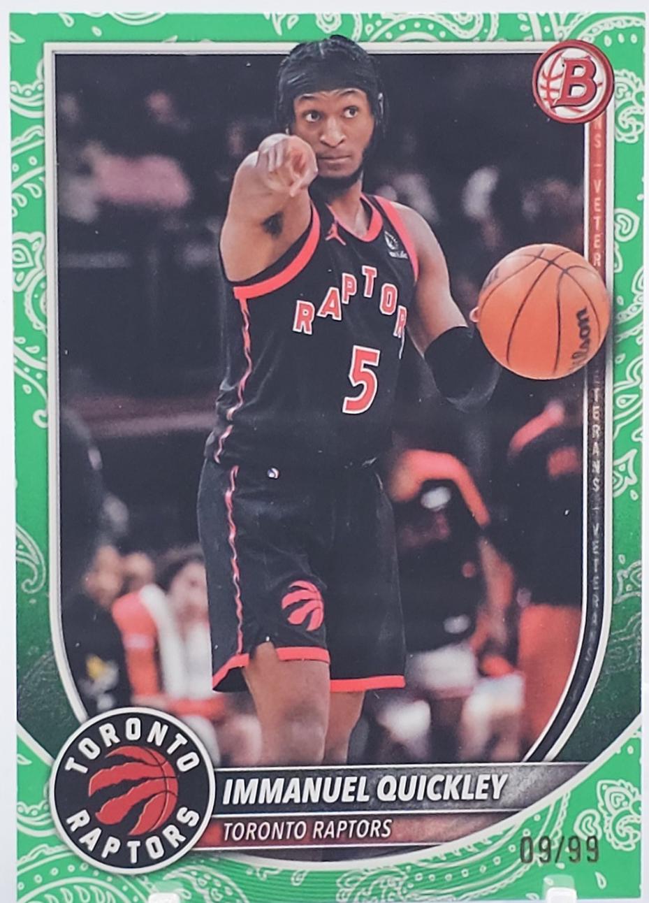 Immanuel Quickley [Green Pattern Border] #69