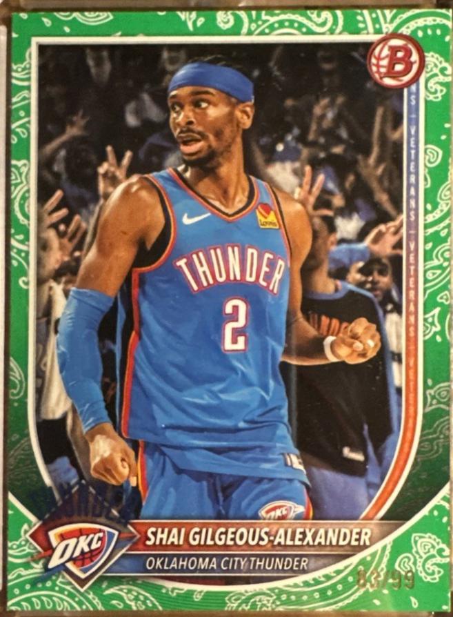Shai Gilgeous-Alexander [Green Pattern Border] #106