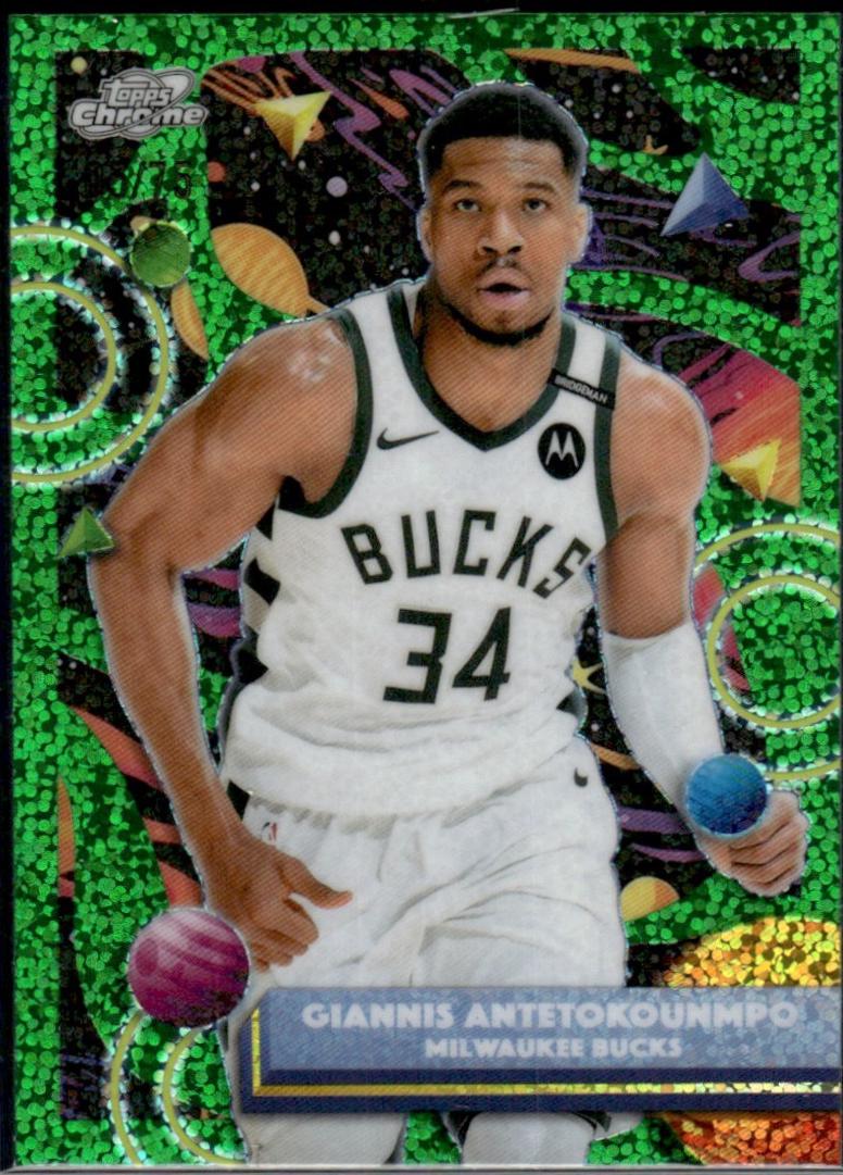 Giannis Antetokounmpo [Green Space Dust Refractor] #190