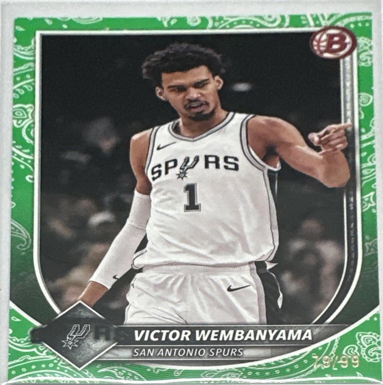 Victor Wembanyama [Green Pattern Border] #143