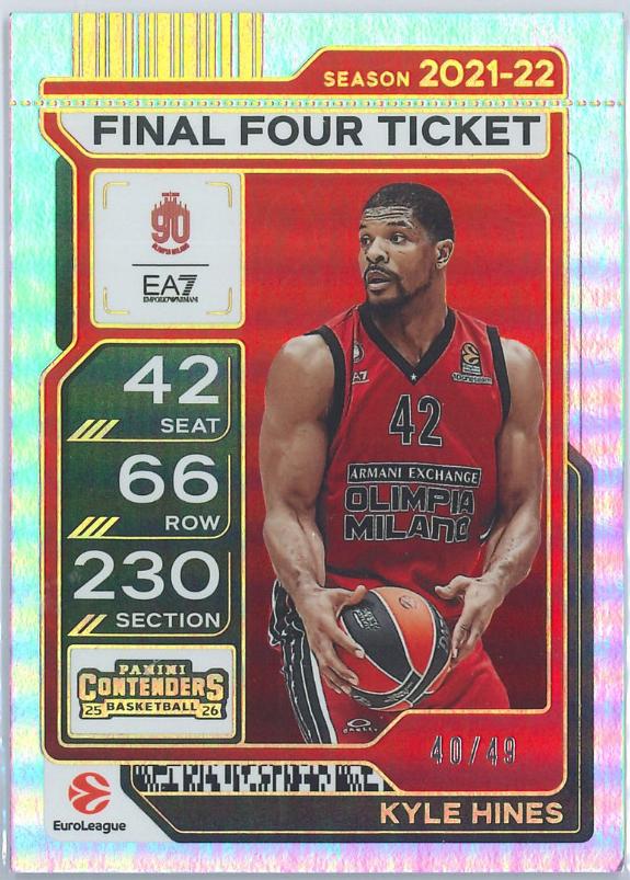 Kyle Hines [Final Four Ticket] #71