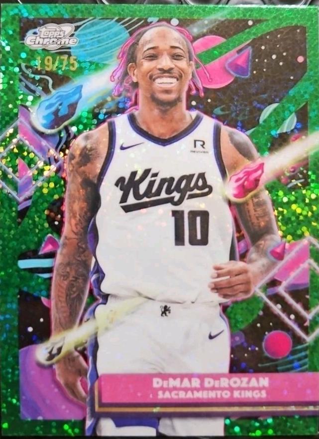 DeMar DeRozan [Green Space Dust Refractor] #41