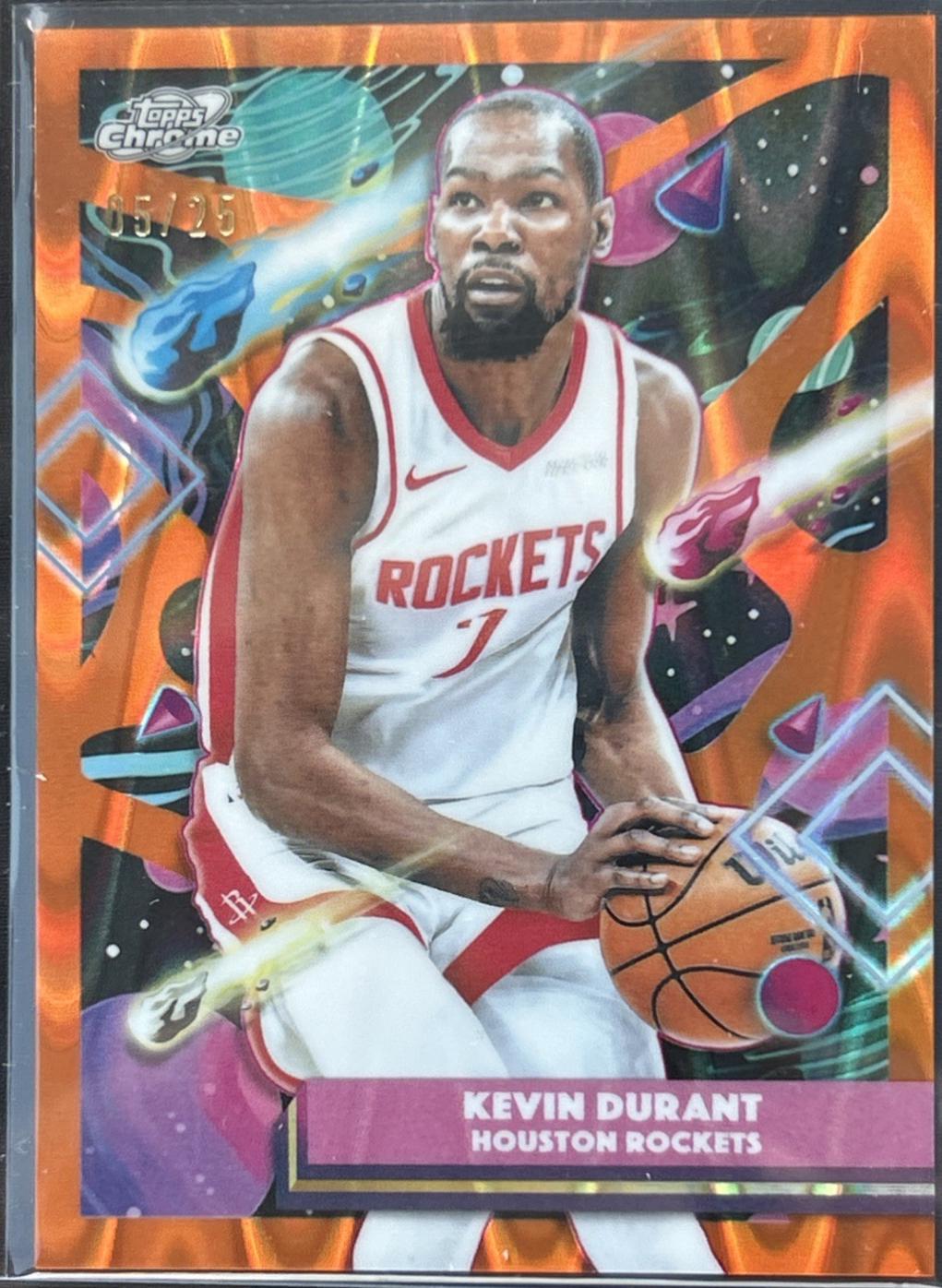 Kevin Durant [Orange Galactic Refractor] #174