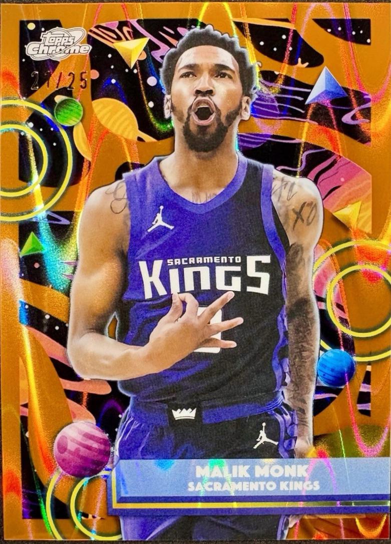 Malik Monk [Orange Galactic Refractor] #88