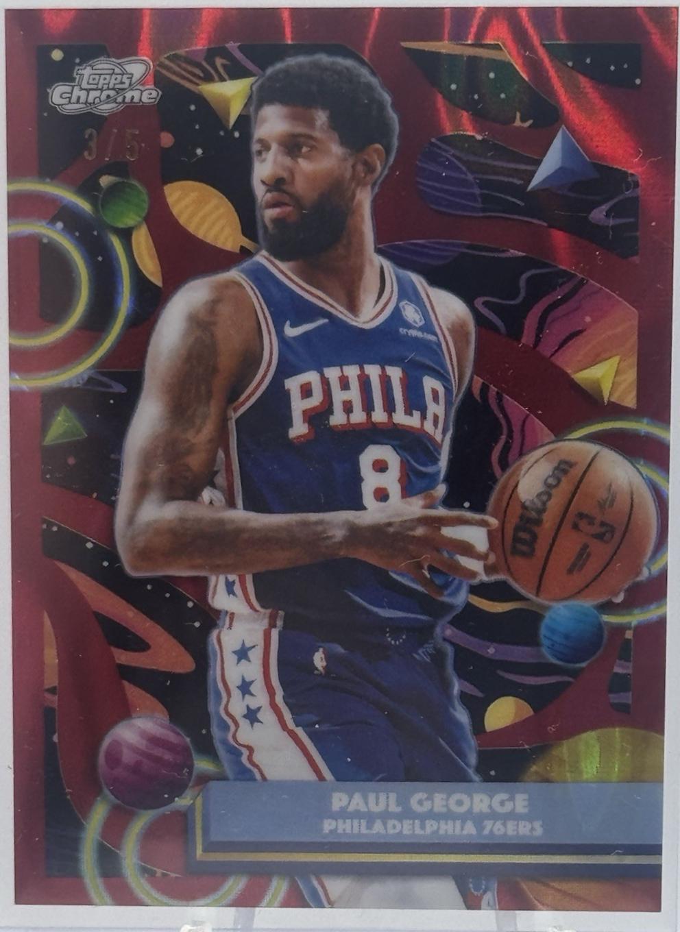 Paul George [Red Flare Refractor] #109