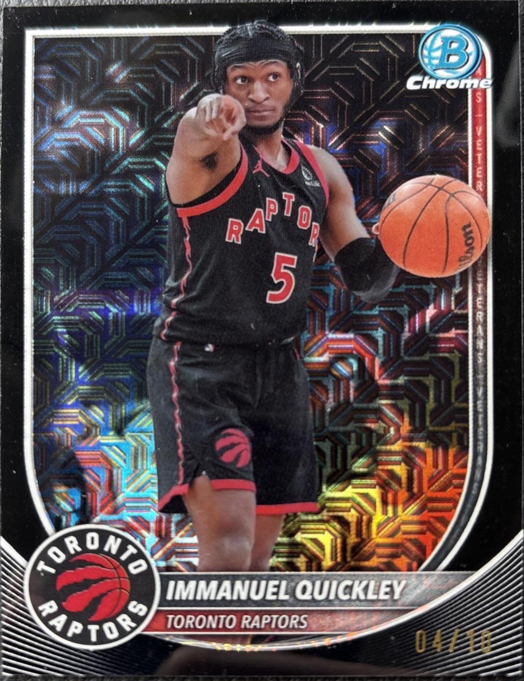 Immanuel Quickley [Black Refractor] #BCV-69