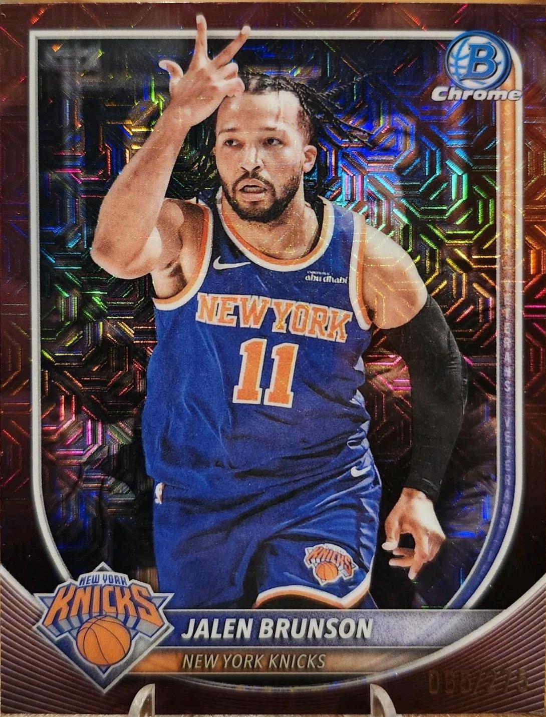 Jalen Brunson [Burgundy Mojo] #BCV-62