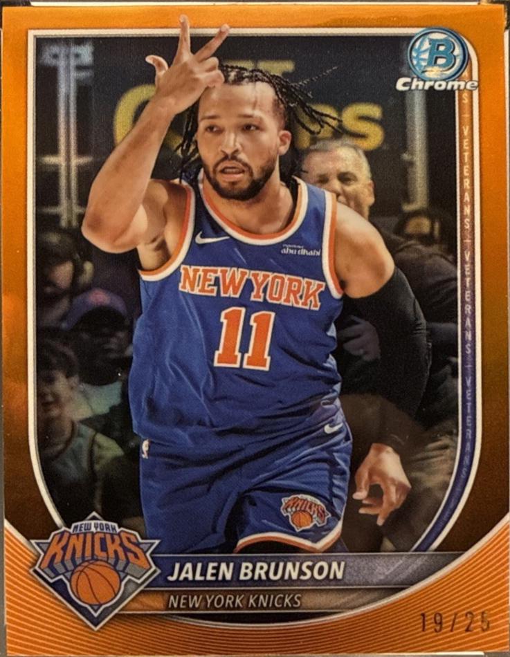 Jalen Brunson [Orange Refractor] #BCV-62