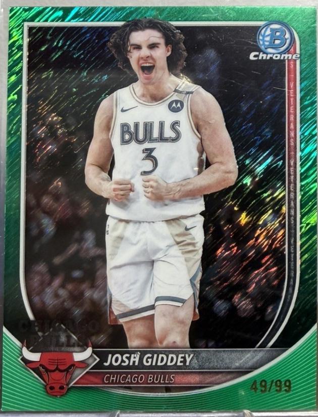 Josh Giddey [Green Shimmer Refractor] #BCV-72