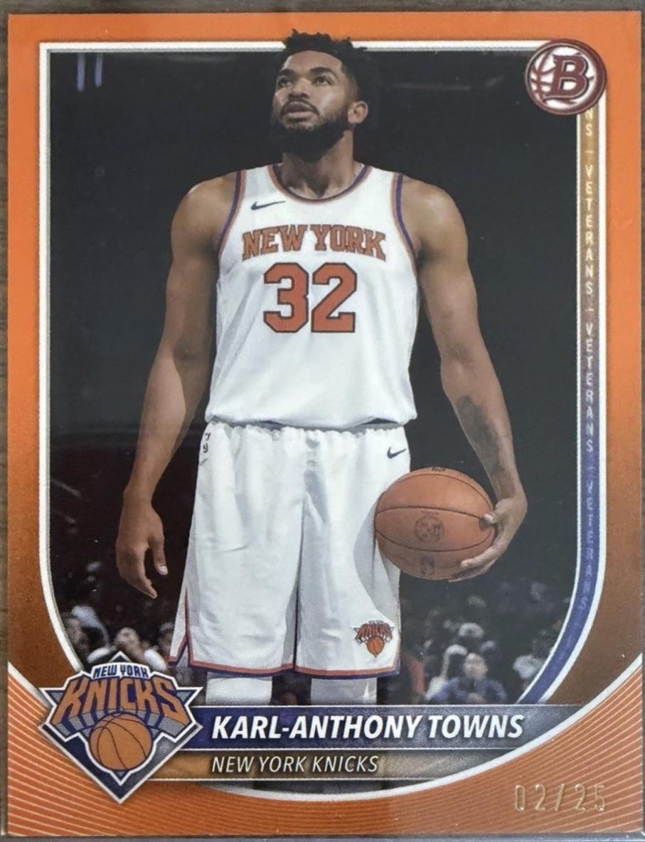 Karl-Anthony Towns [Orange Geometric] #BCV-64
