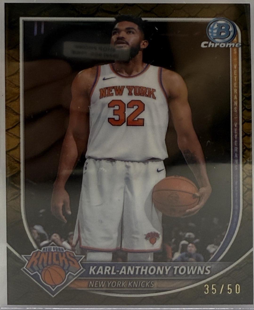 Karl-Anthony Towns [Reptilian Gold Refractor] #BCV-64