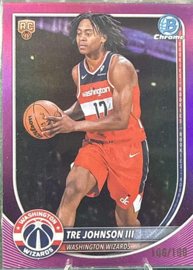 Tre Johnson III [Fuchsia Refractor] #BCV-6