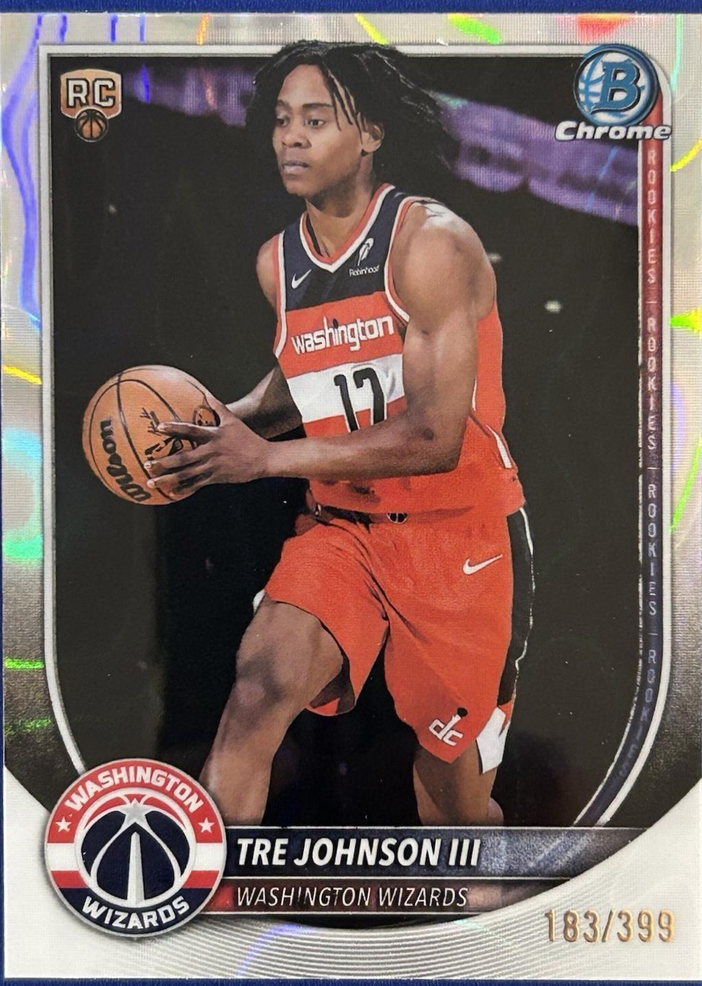 Tre Johnson III [Yellow Wave Refractor] #BCV-6
