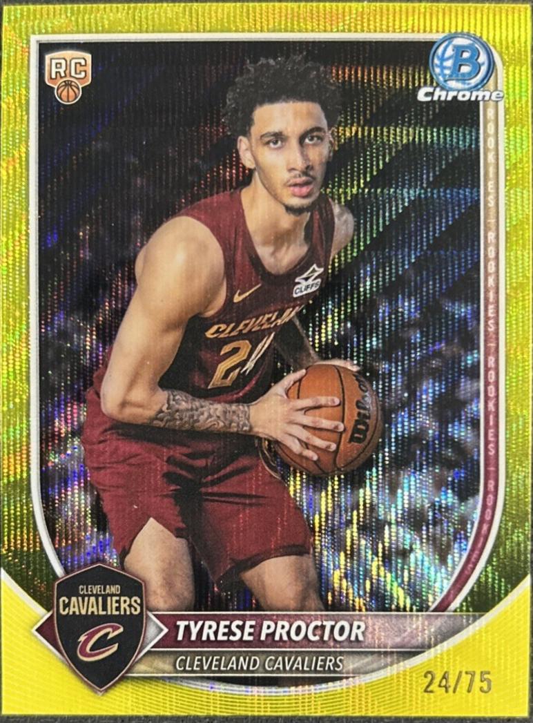 Tyrese Proctor [Yellow Wave Refractor] #BCV-55