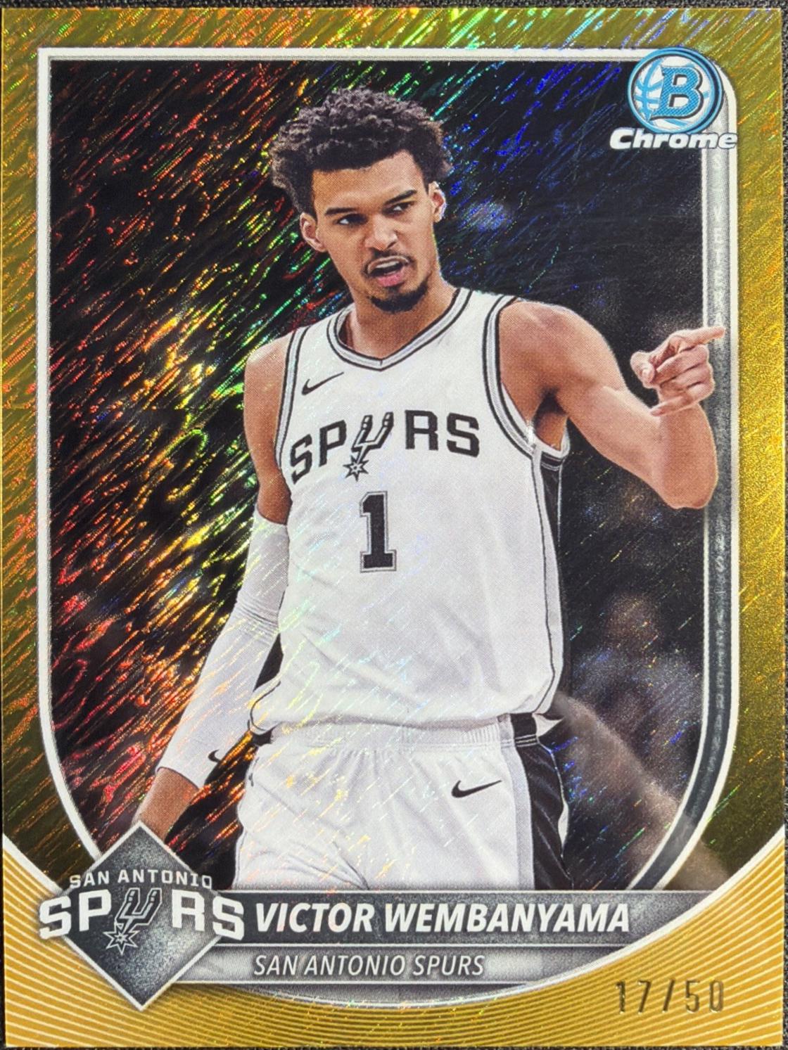 Victor Wembanyama [Gold Shimmer Refractor] #BCV-143