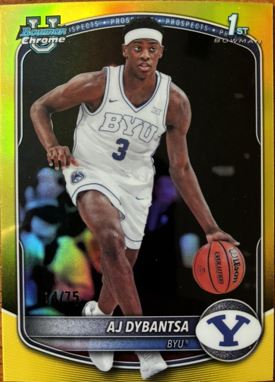 AJ Dybantsa [Yellow Refractor] #BCP-1