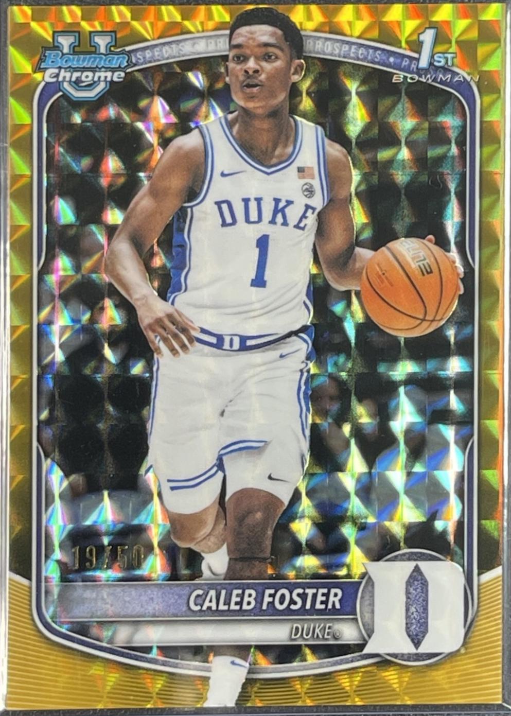 Caleb Foster [Gold Geometric] #BCP-100