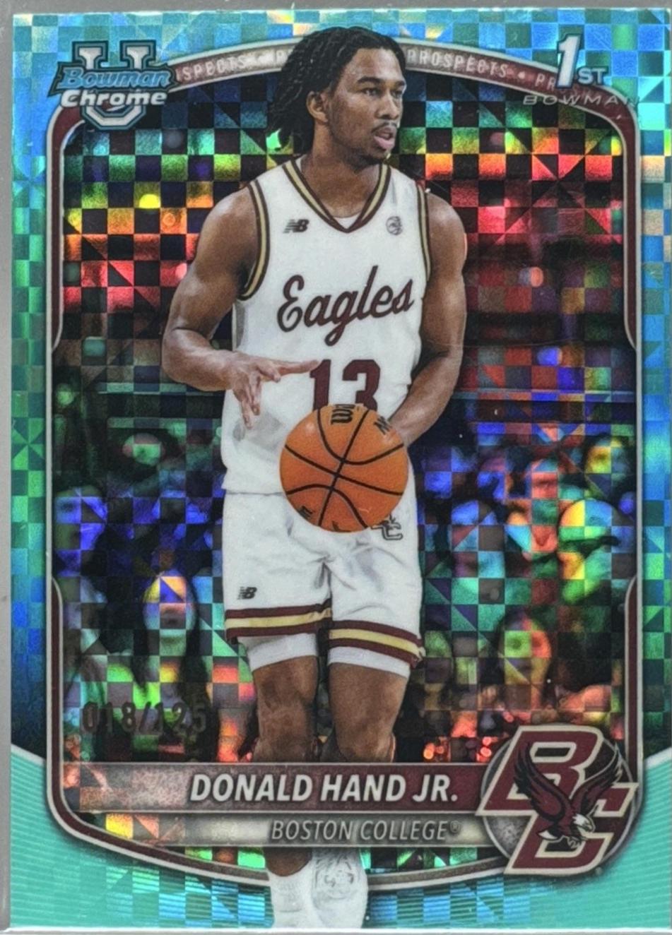 Donald Hand Jr. [Aqua X-Fractor] #BCP-57