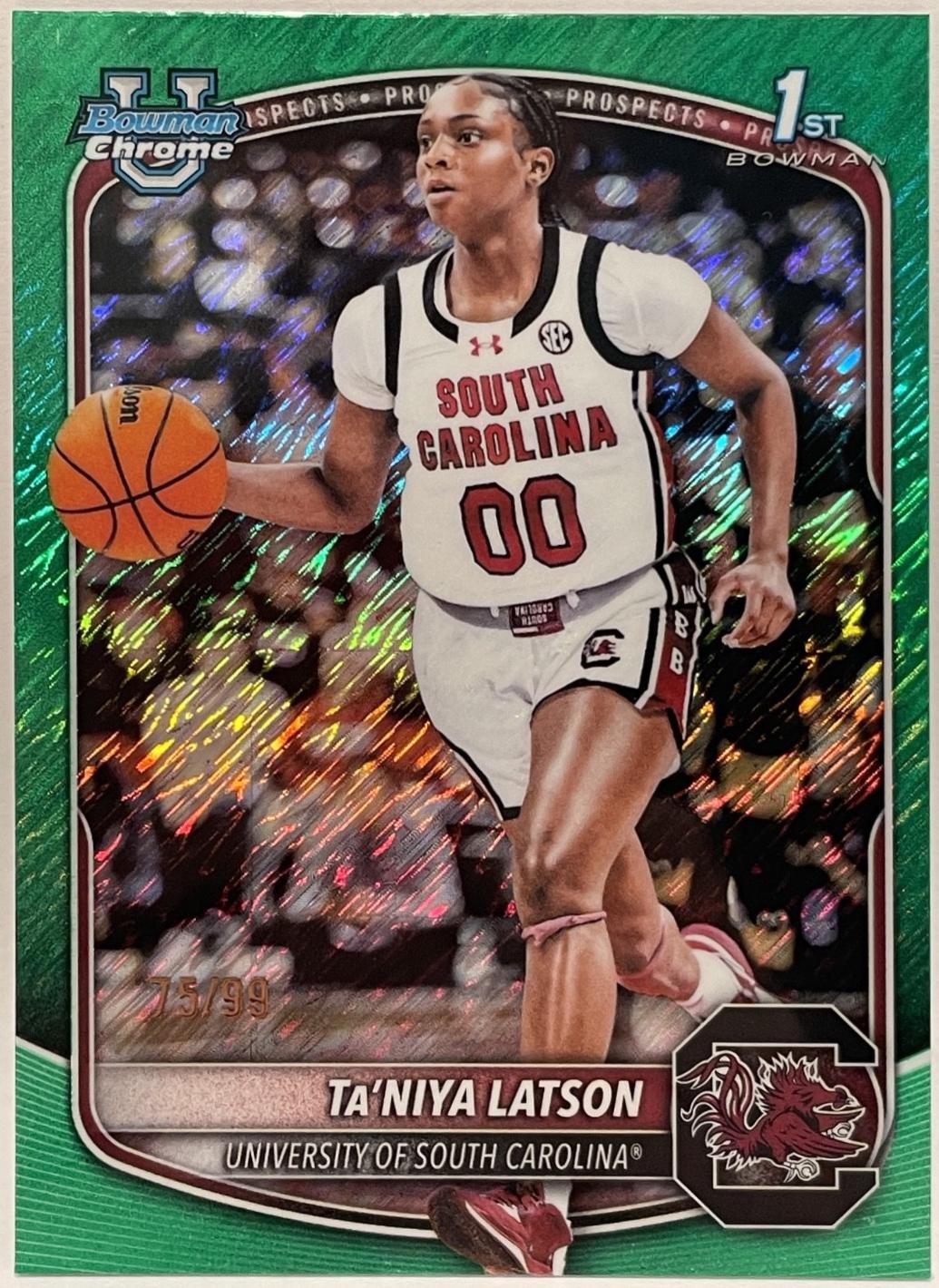 Ta'Niya Latson [Green Shimmer Refractor] #BCP-86