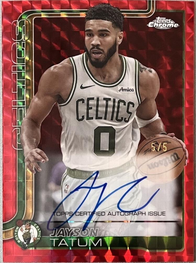 Jayson Tatum [Refractor Geometric Red] #TCA-JT