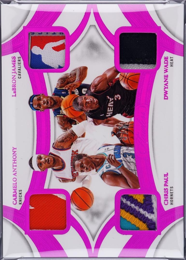 Carmelo Anthony / Chris Paul / Dwyane Wade / LeBron James [Fuscia] #QP-THR