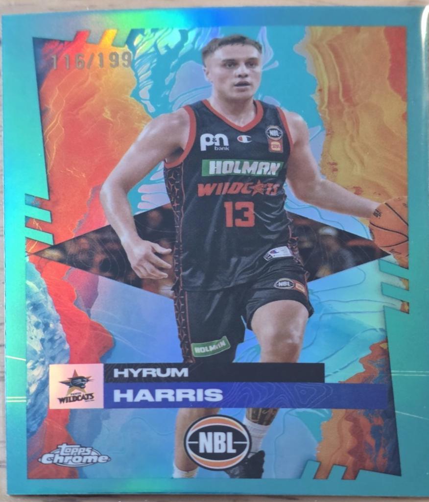 Hyrum Harris [Aqua Refractor] #68