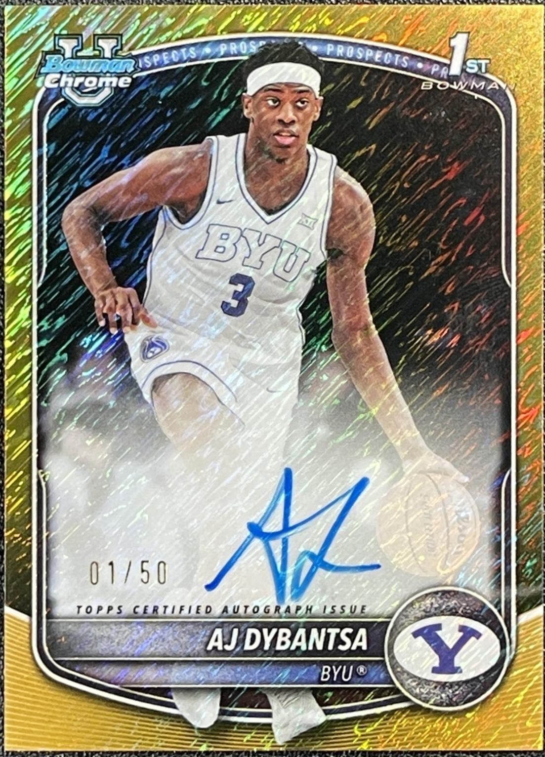 AJ Dybantsa [Gold Shimmer Refractor] #CPA-AD