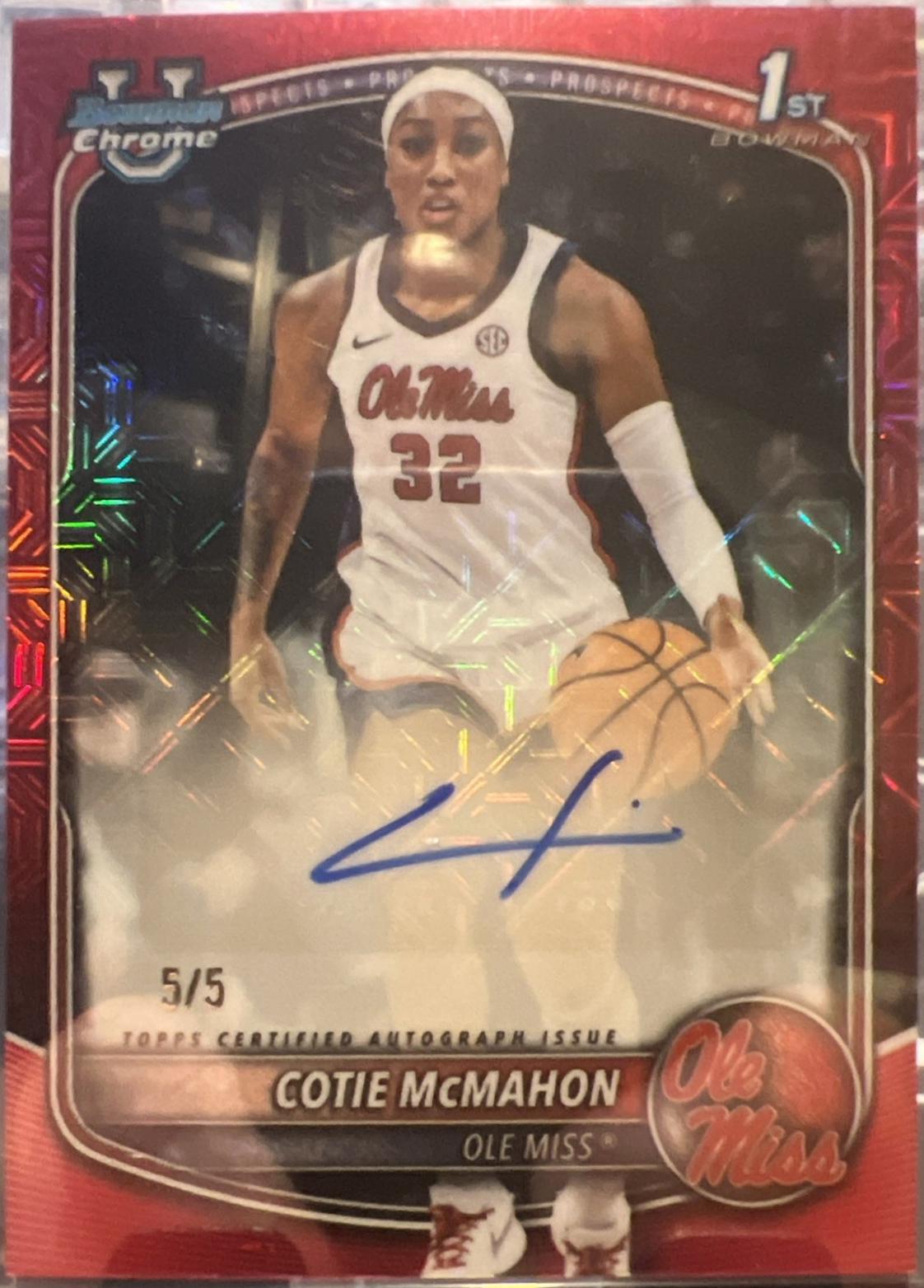 Cotie McMahon [Red Refractor] #CPA-CM