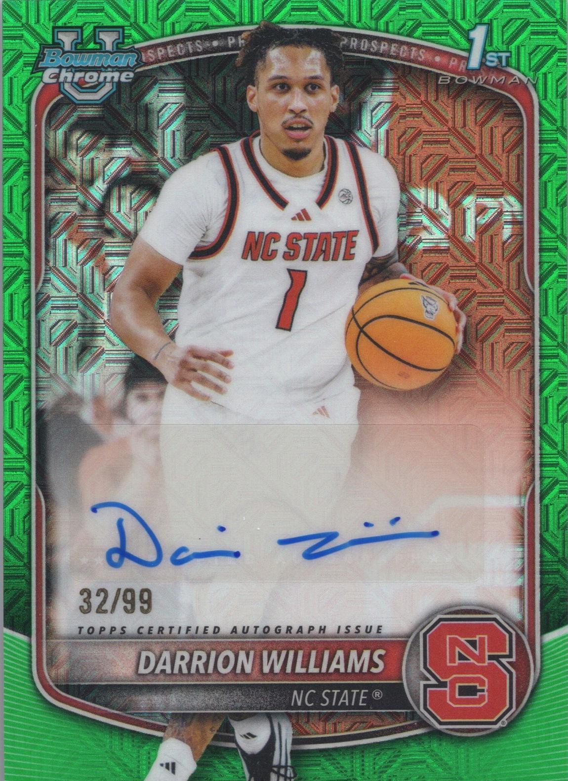 Darrion Williams [Green Geometric] #CPA-DW