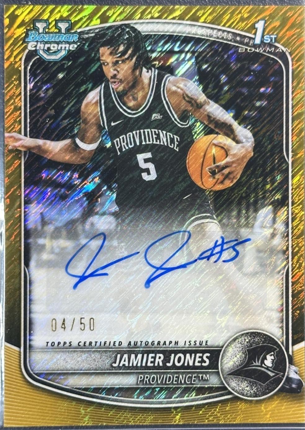 Jamier Jones [Gold Shimmer Refractor] #CPA-JO