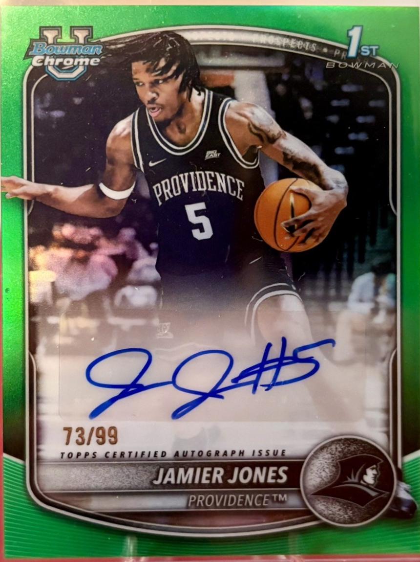 Jamier Jones [Reptilian Green Refractor] #CPA-JO