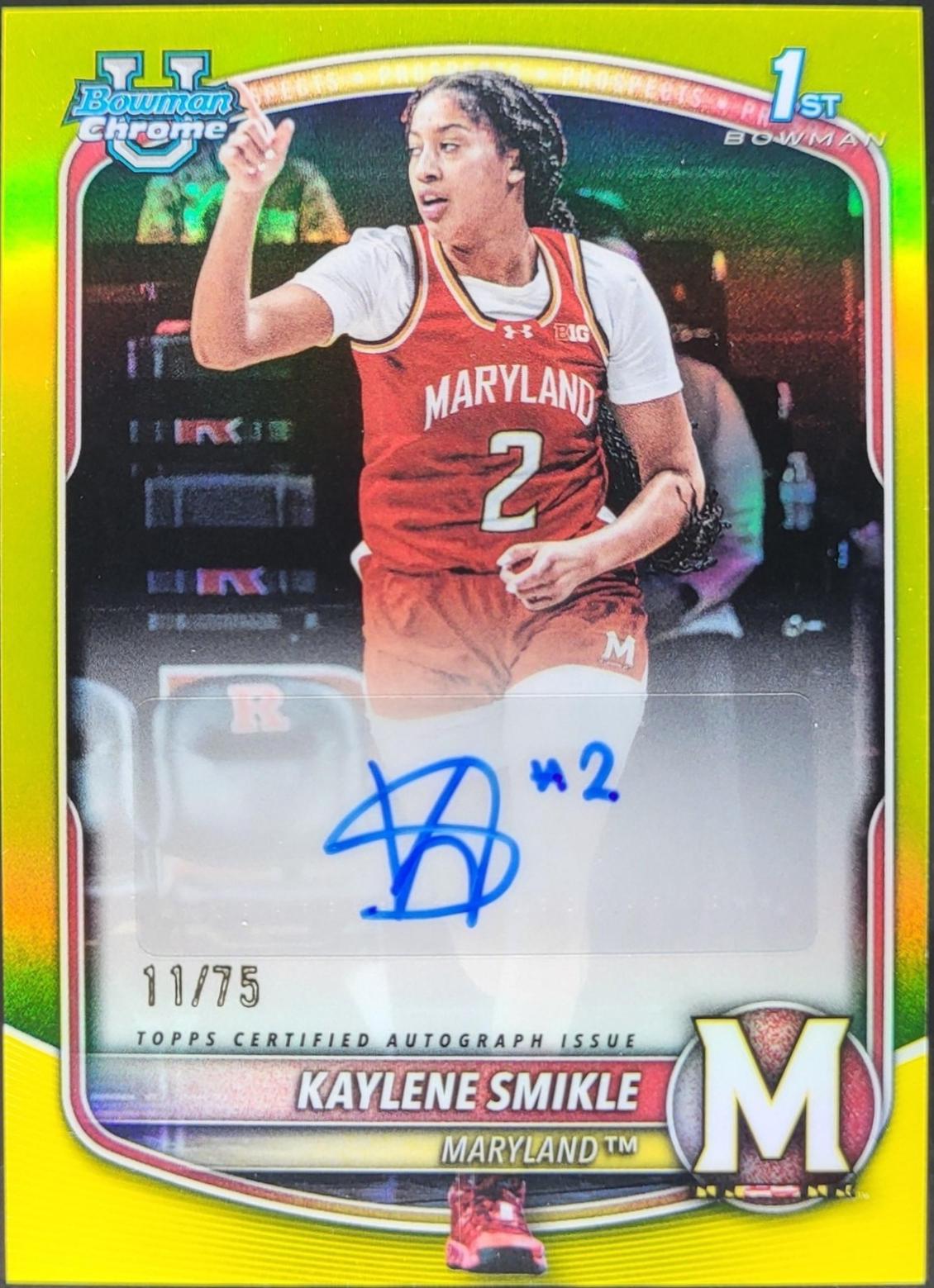 Kaylene Smikle [Yellow Refractor] #CPA-KS