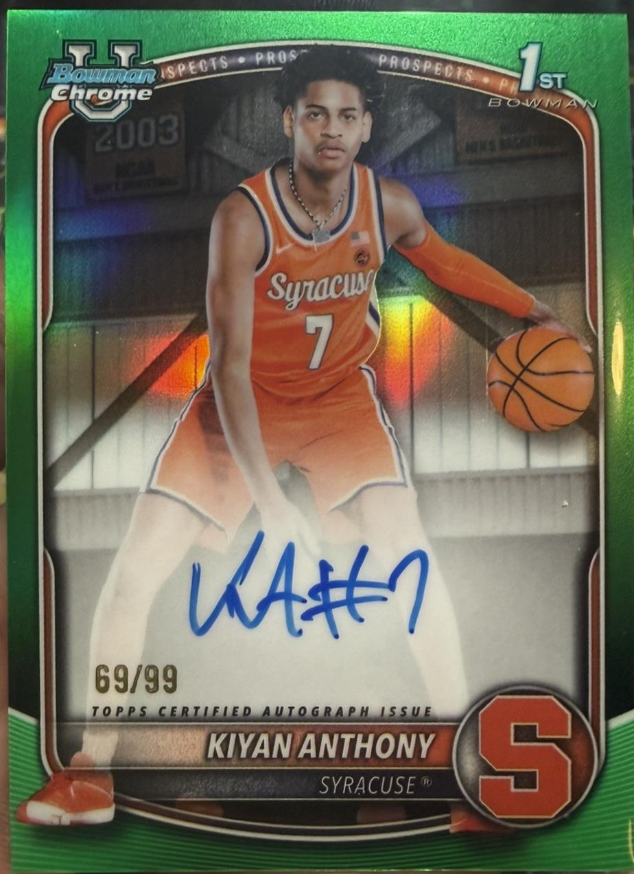 Kiyan Anthony [Green Shimmer Refractor] #CPA-KA