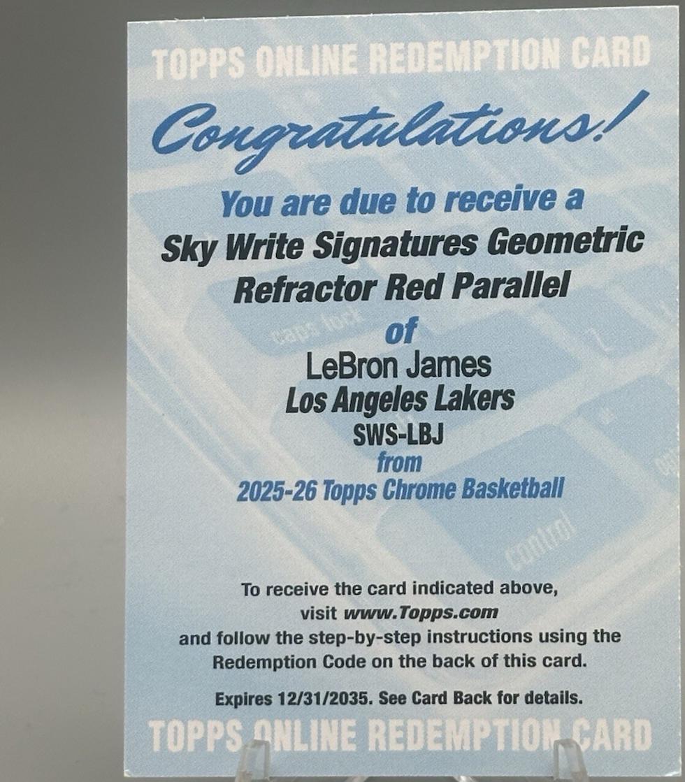 LeBron James [Refractor Red] #SWS-LBJ