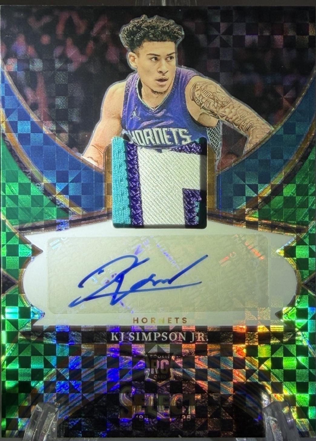 KJ Simpson Jr. [Green Prizm] #RJA-KJJ