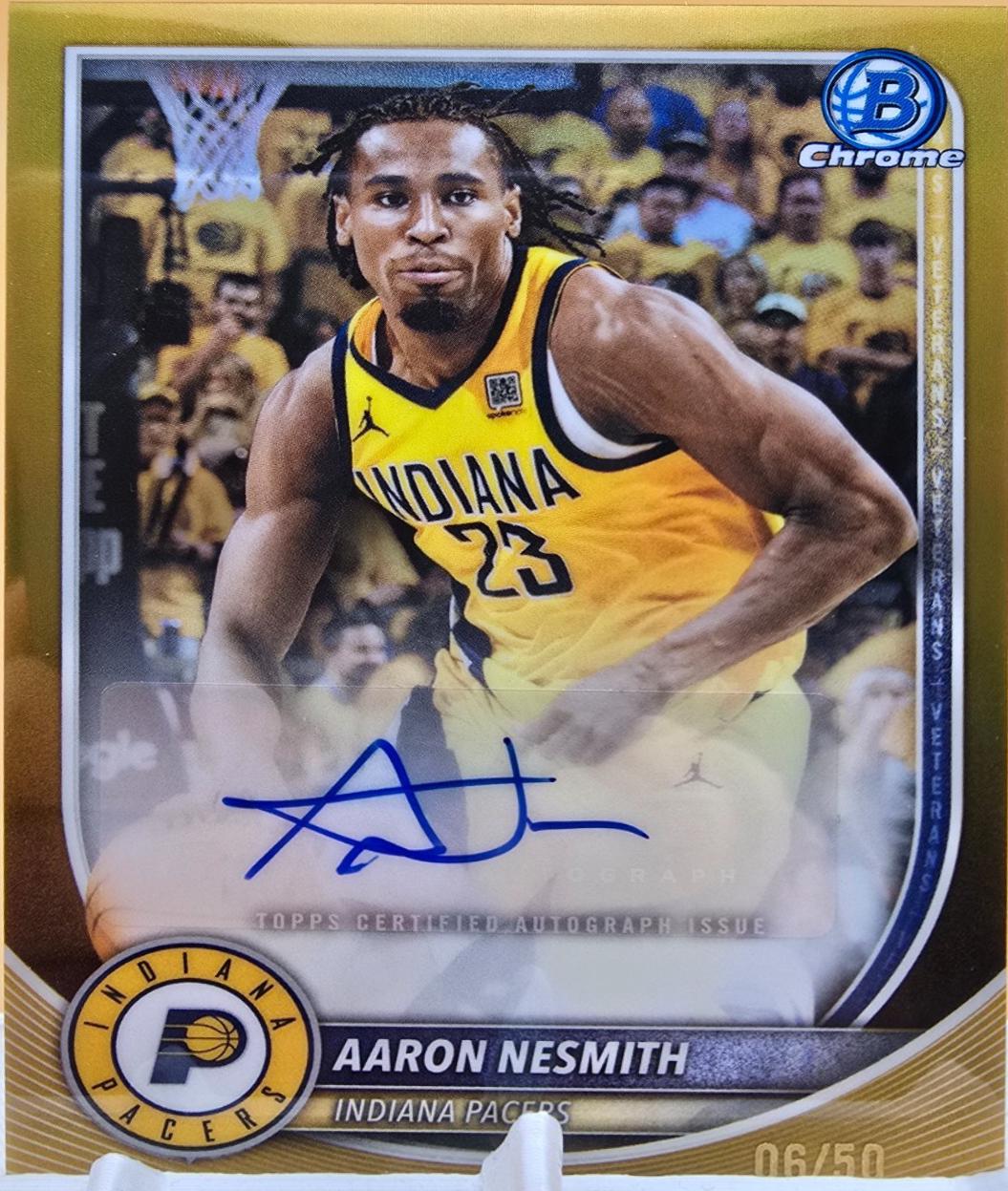 Aaron Nesmith [Gold Geometric] #BCA-AA