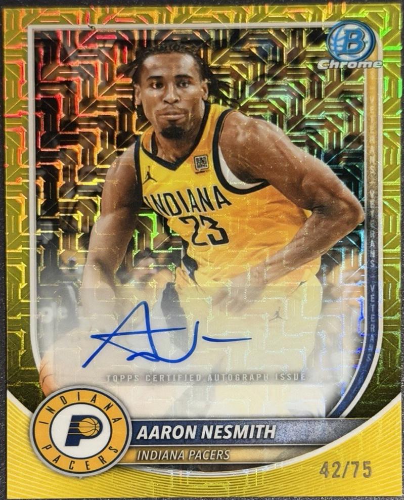Aaron Nesmith [Yellow Refractor] #BCA-AA