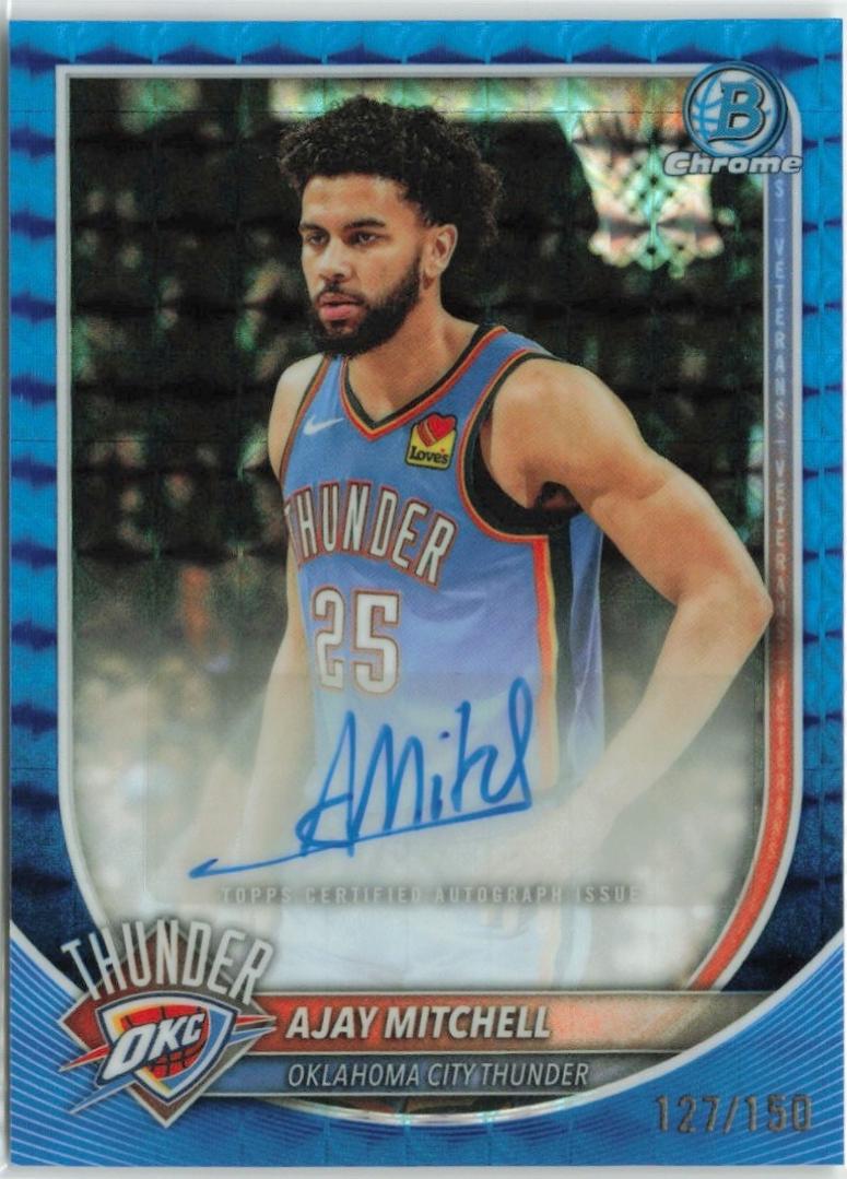 Ajay Mitchell [Blue X-Fractor] #BCA-AL