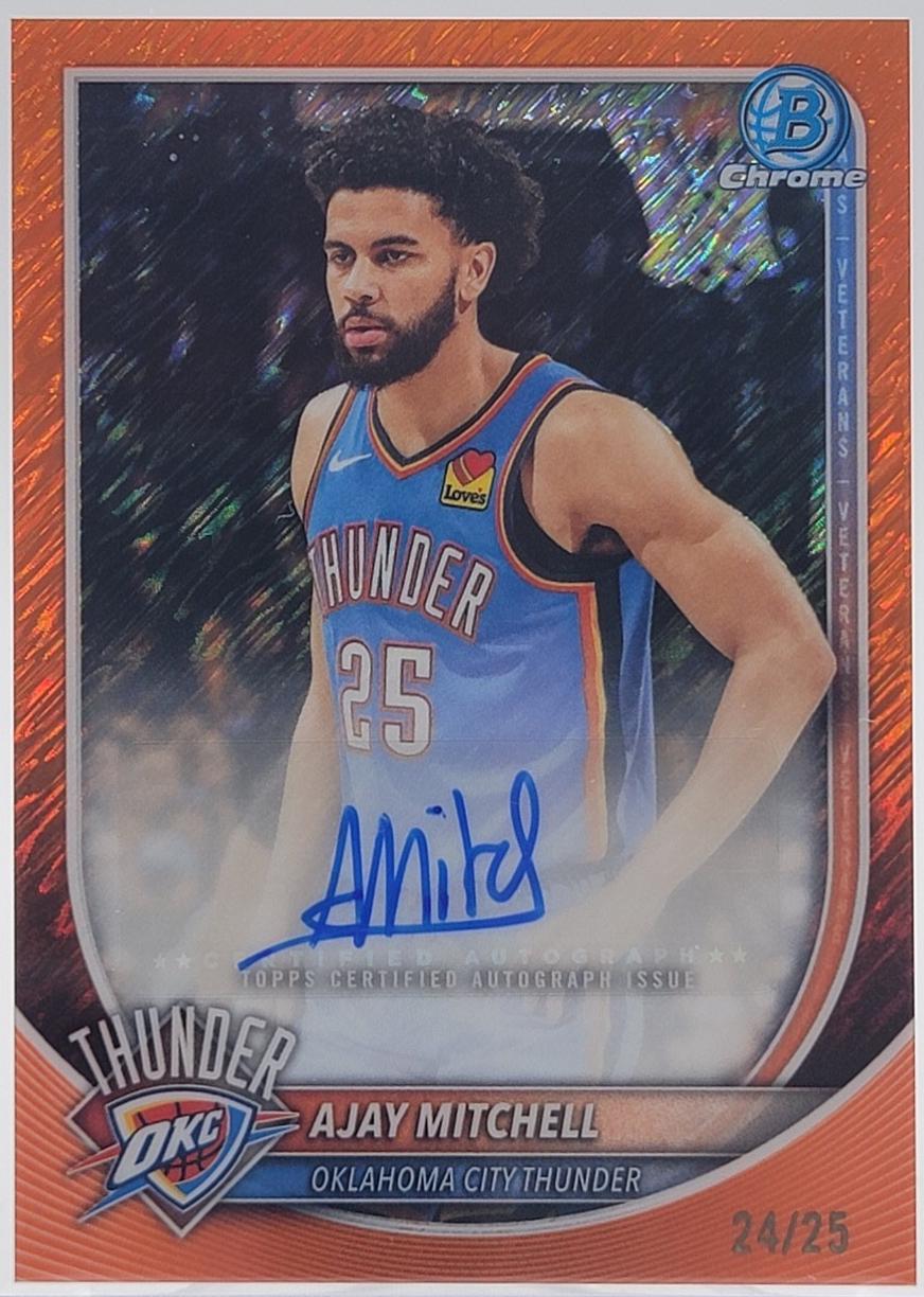 Ajay Mitchell [Orange Shimmer Refractor] #BCA-AL